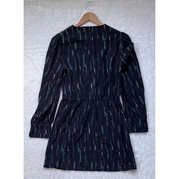 NWT Zara The Gabriela Dress Abstract Printed Long Sleeve Short Mini Dress, Small - Picture 13 of 14